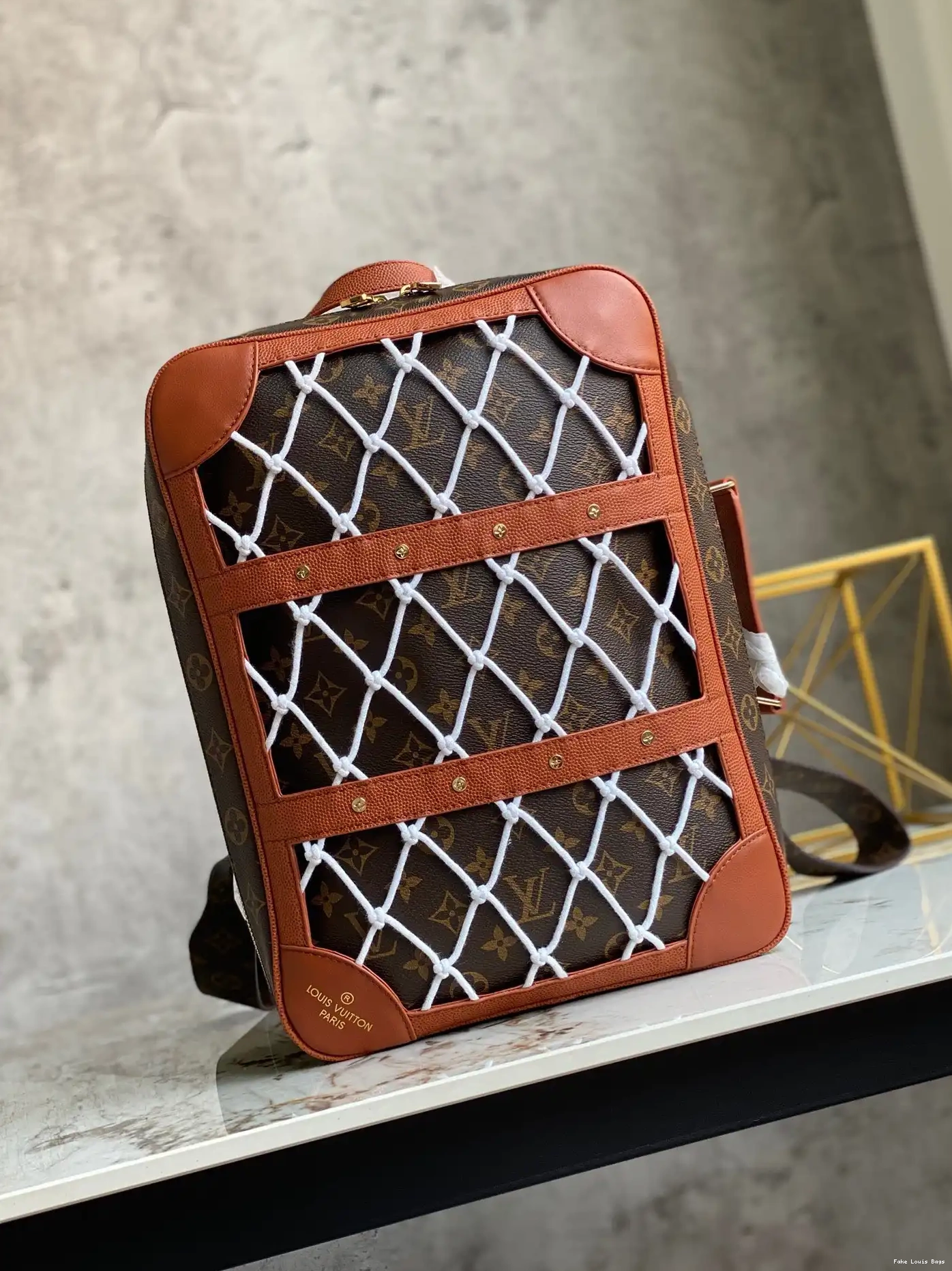 Fake Louis Bags SHOE BOX LOUIS VUITTON LVXNBA BACKPACK 0707